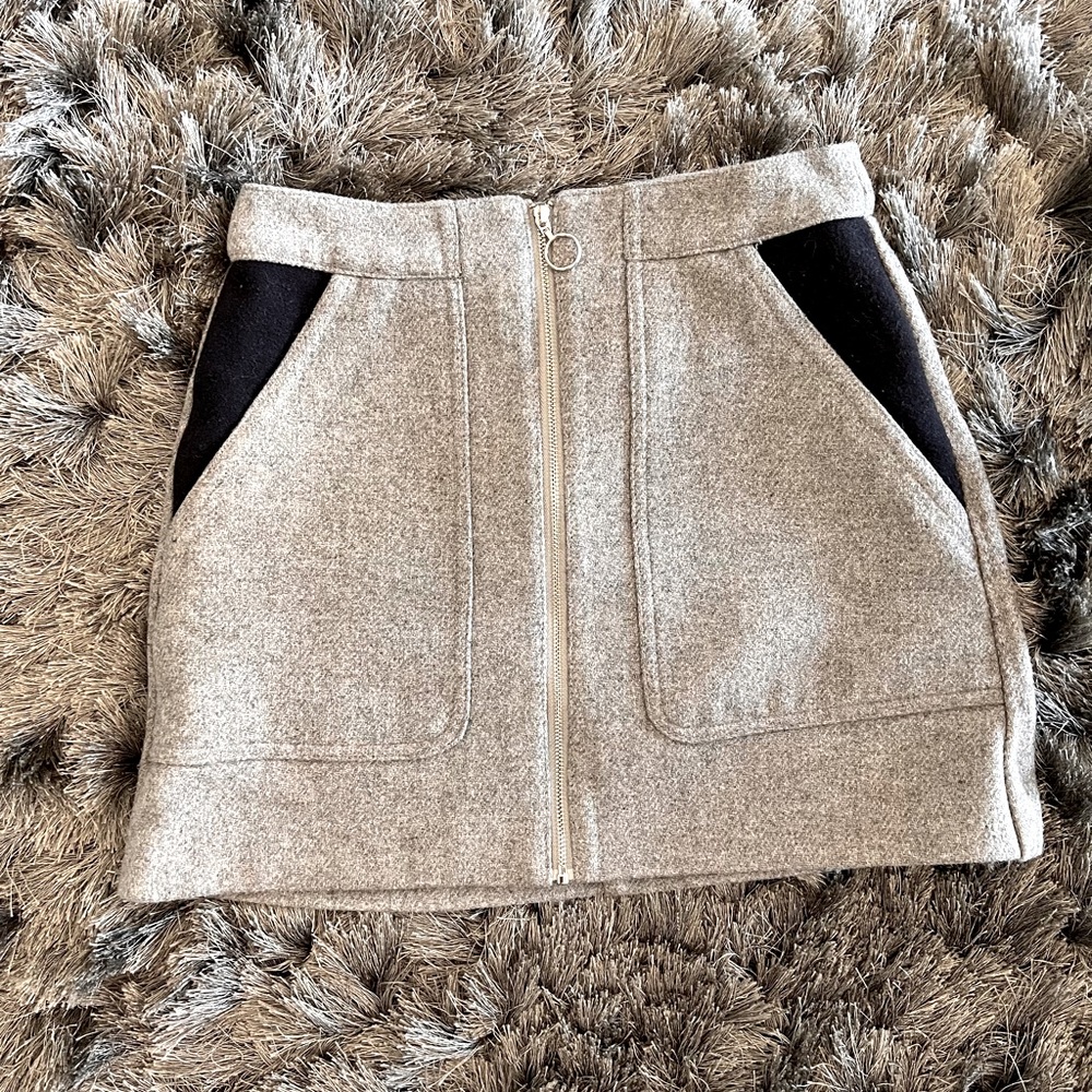 Zara Woolen Mini Skirt